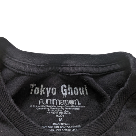 Tokyo Ghoul Anime T-shirt Black medium - Picture 3 of 5